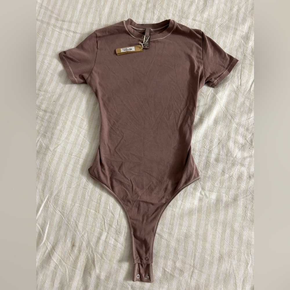 NWT Skims Cotton Jersey T-Shirt Bodysuit